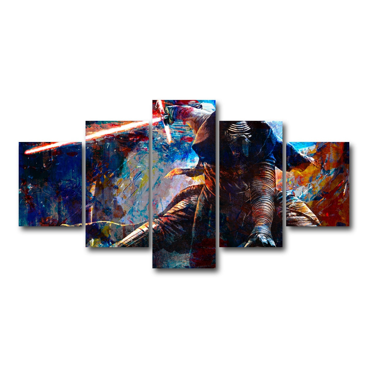 AUTO-MOCKUP WHITE | Kylo Ren Full Armor | 5 Piece | Gallery Wrap Canvas | group=5_short