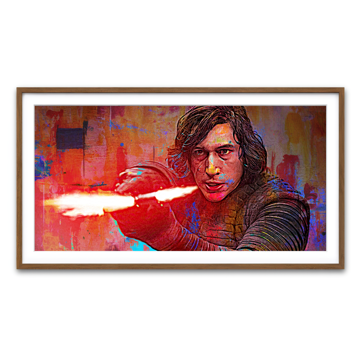 Framed Print 2x1 Walnut