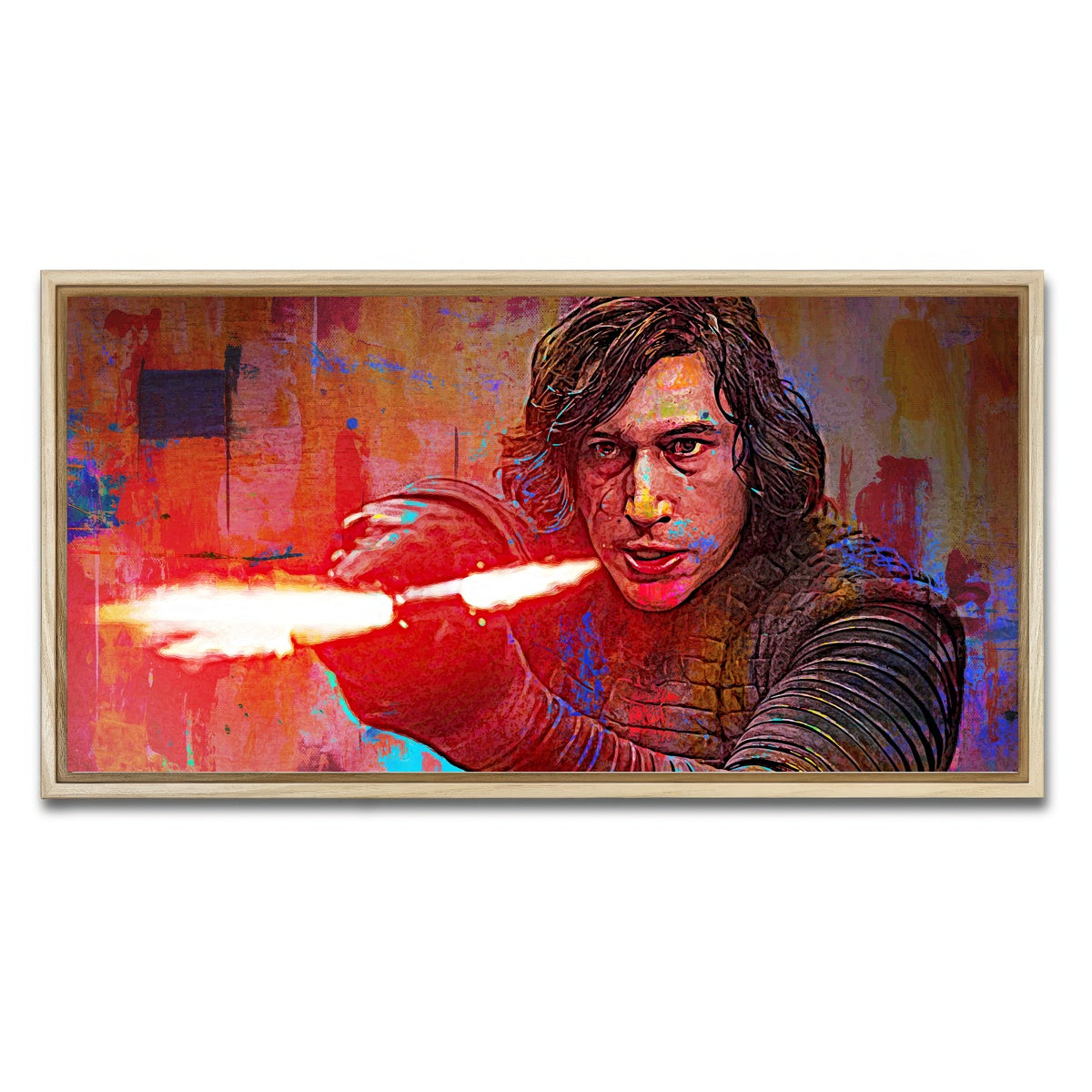 AUTO-MOCKUP WHITE | Kylo Ren | 1 Piece | Natural Framed Canvas | group=2x1