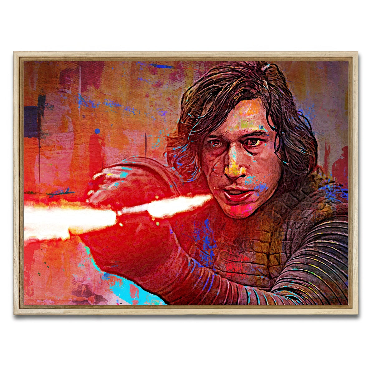 AUTO-MOCKUP WHITE | Kylo Ren | 1 Piece | Natural Framed Canvas | group=4x3