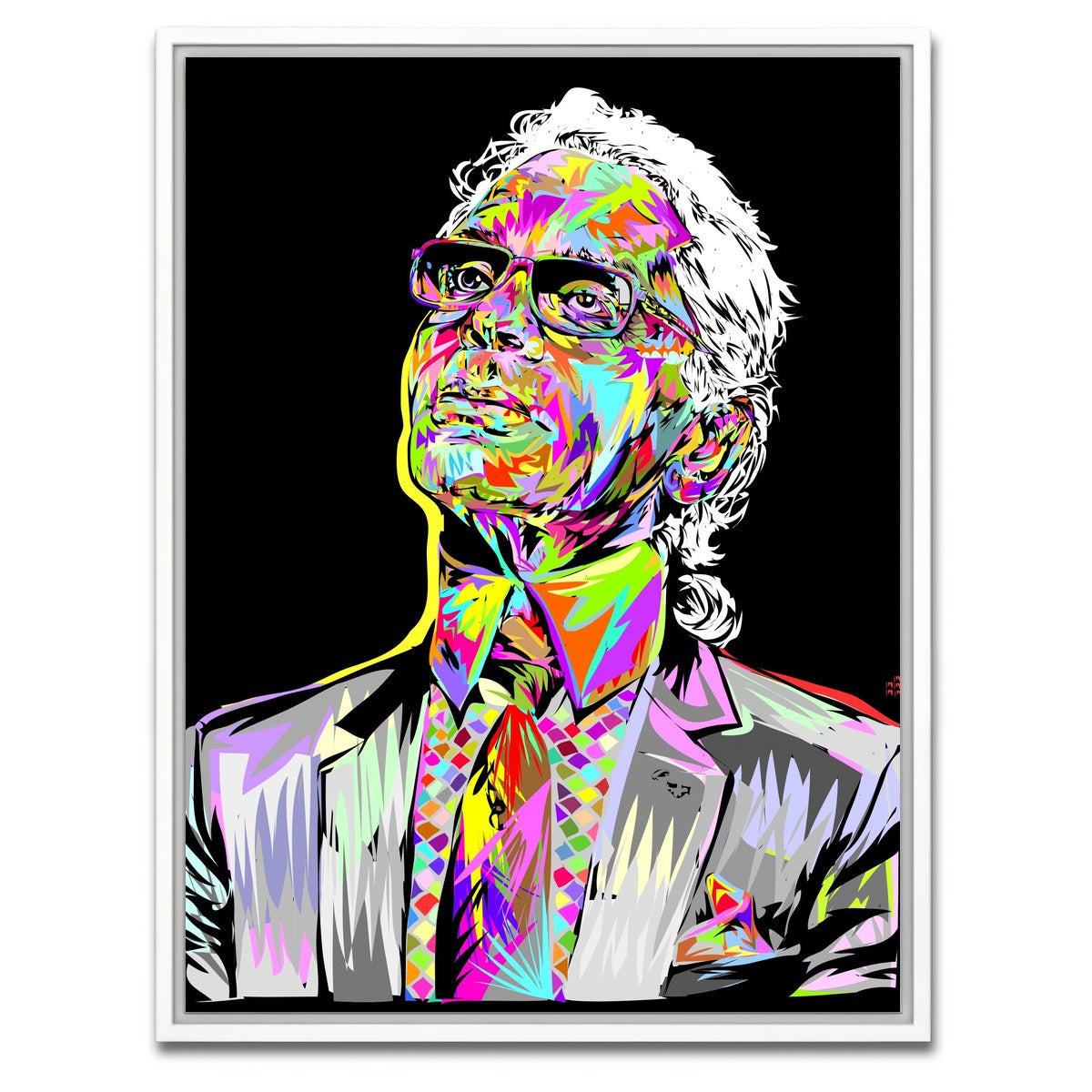 AUTO-MOCKUP WHITE | LAGERFELD | 1 Piece | White Framed Canvas | group=3x4