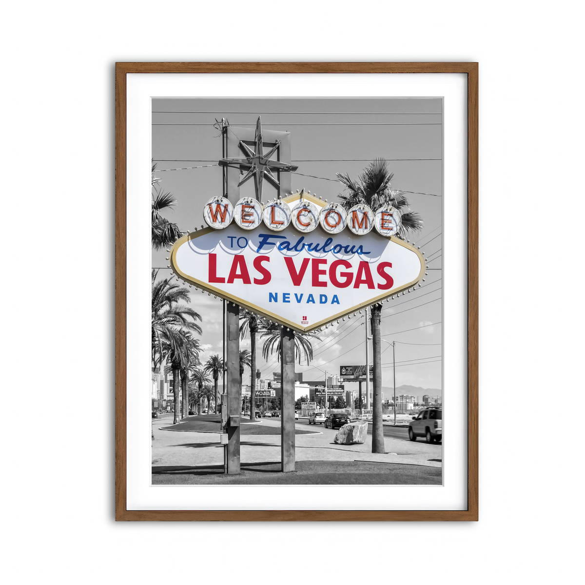 Framed Print 3x4 Walnut