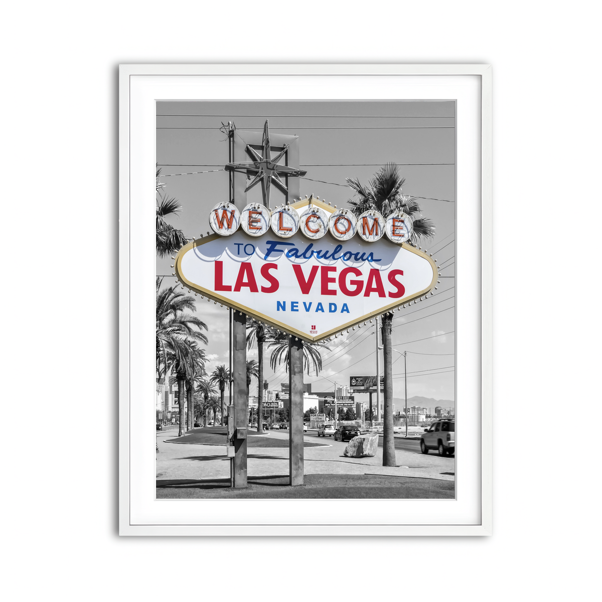 Framed Print 3x4 White