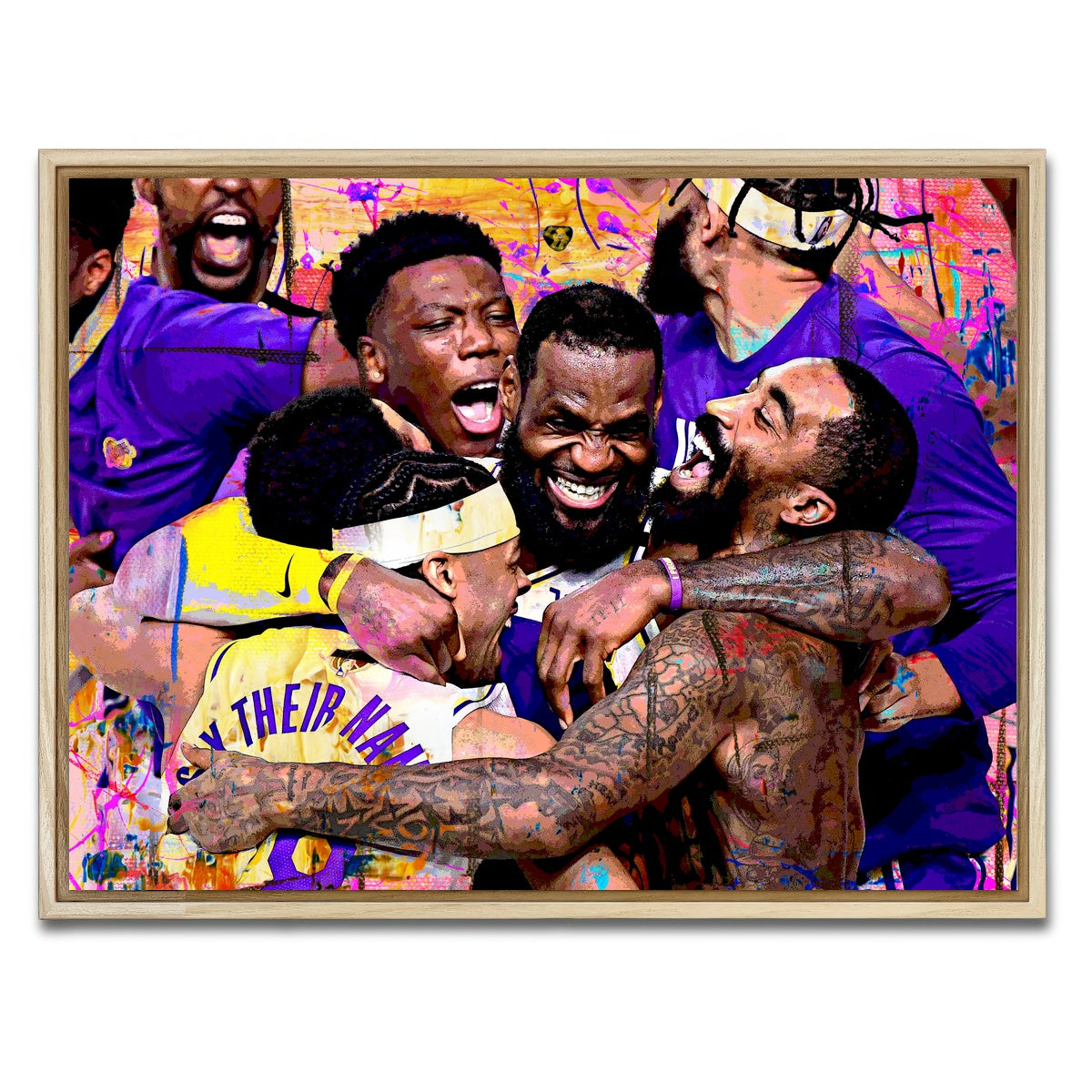 AUTO-MOCKUP WHITE | LA Celebration | 1 Piece | Natural Framed Canvas | group=4x3