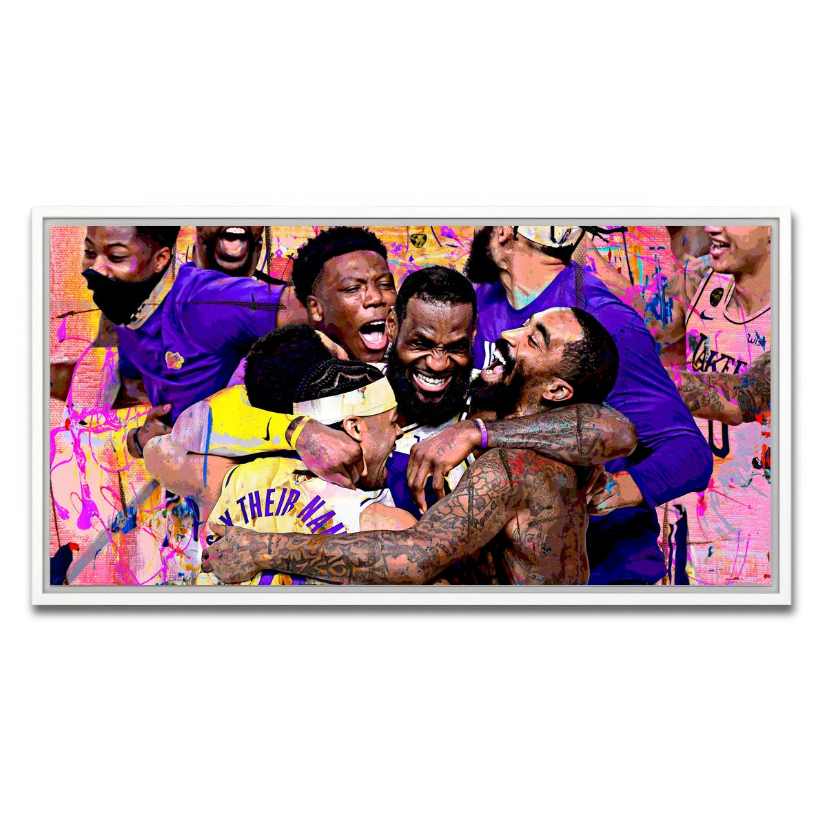 AUTO-MOCKUP WHITE | LA Celebration | 1 Piece | White Framed Canvas | group=2x1