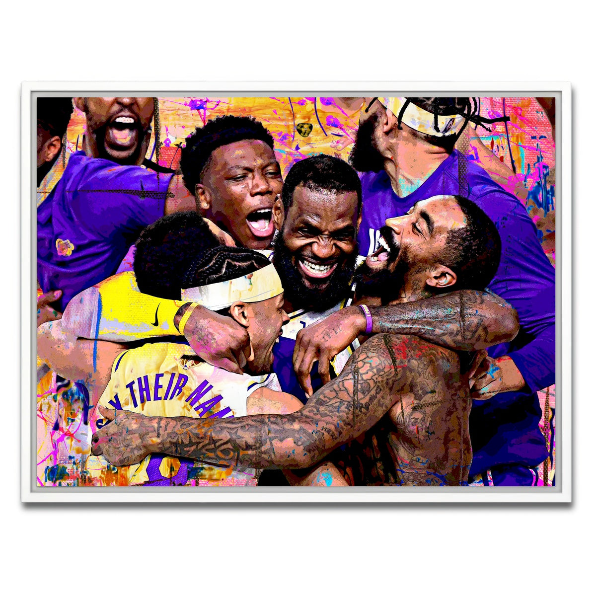 AUTO-MOCKUP WHITE | LA Celebration | 1 Piece | White Framed Canvas | group=4x3