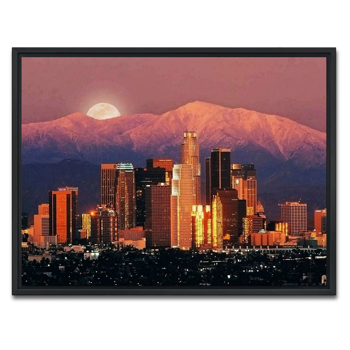 AUTO-MOCKUP WHITE | LA | 1 Piece | Black Framed Canvas | group=4x3