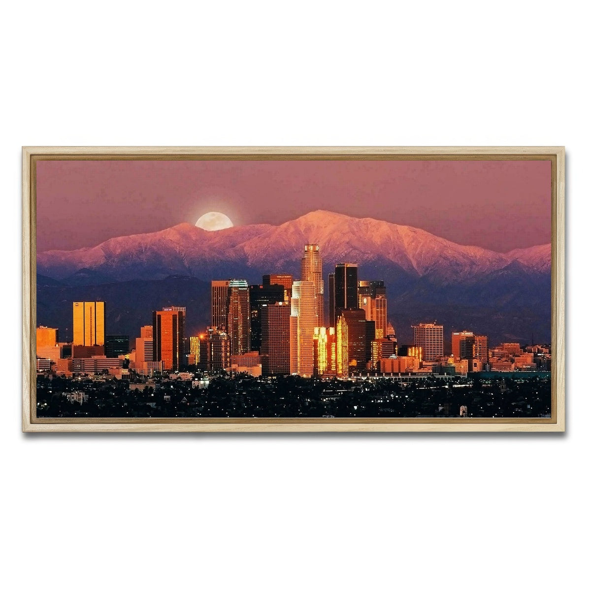 AUTO-MOCKUP WHITE | LA | 1 Piece | Natural Framed Canvas | group=2x1