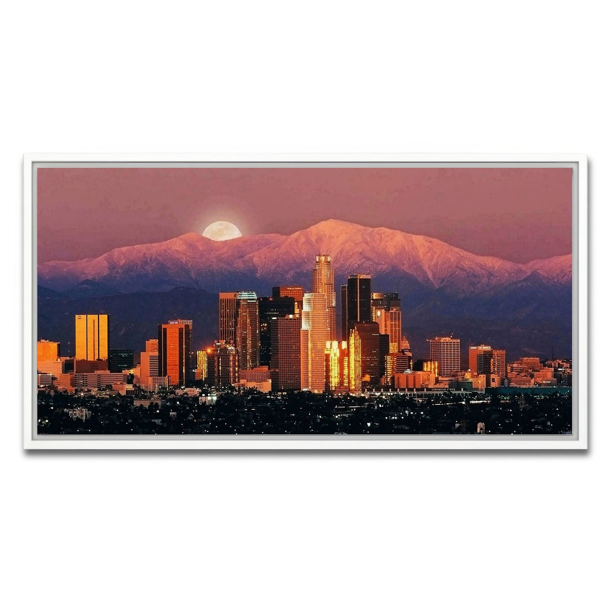 AUTO-MOCKUP WHITE | LA | 1 Piece | White Framed Canvas | group=2x1