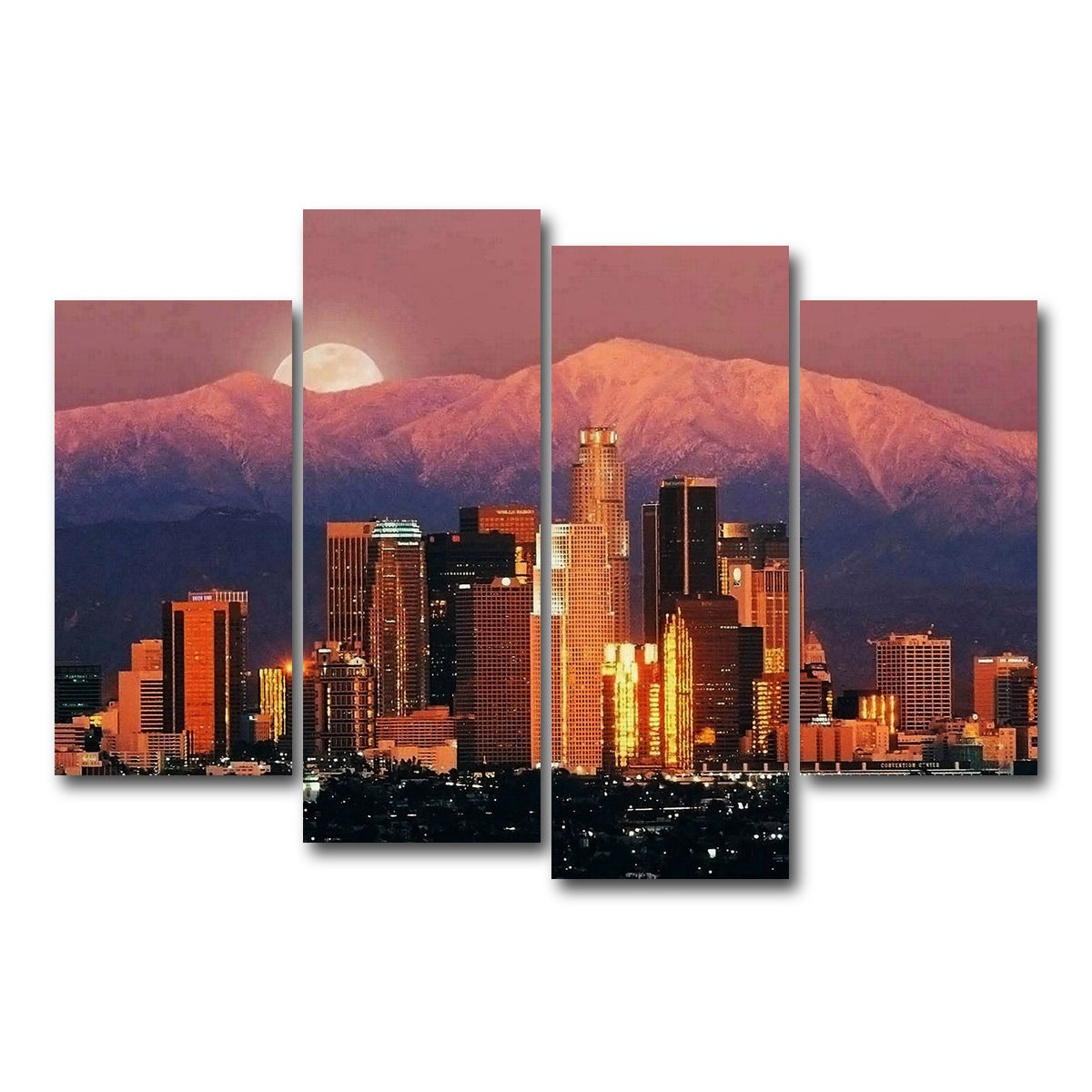 AUTO-MOCKUP WHITE | LA | 4 Piece | Gallery Wrap Canvas | group=4_short