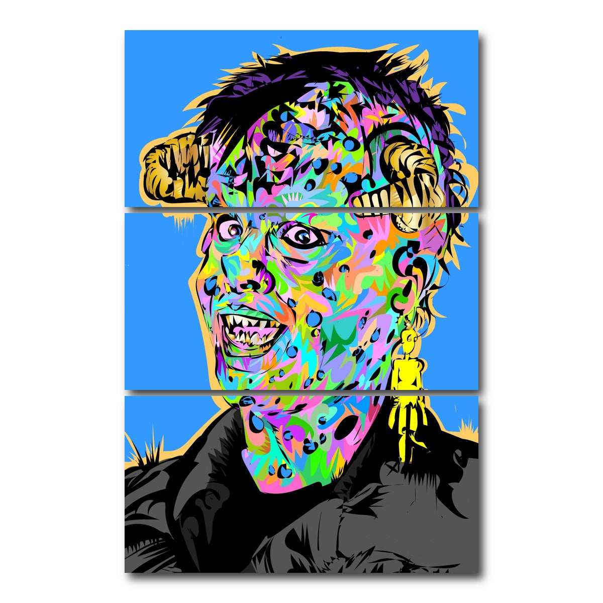 AUTO-MOCKUP WHITE | LITTLE MONSTERS | 3 Piece | Gallery Wrap Canvas | group=12x24_stacked