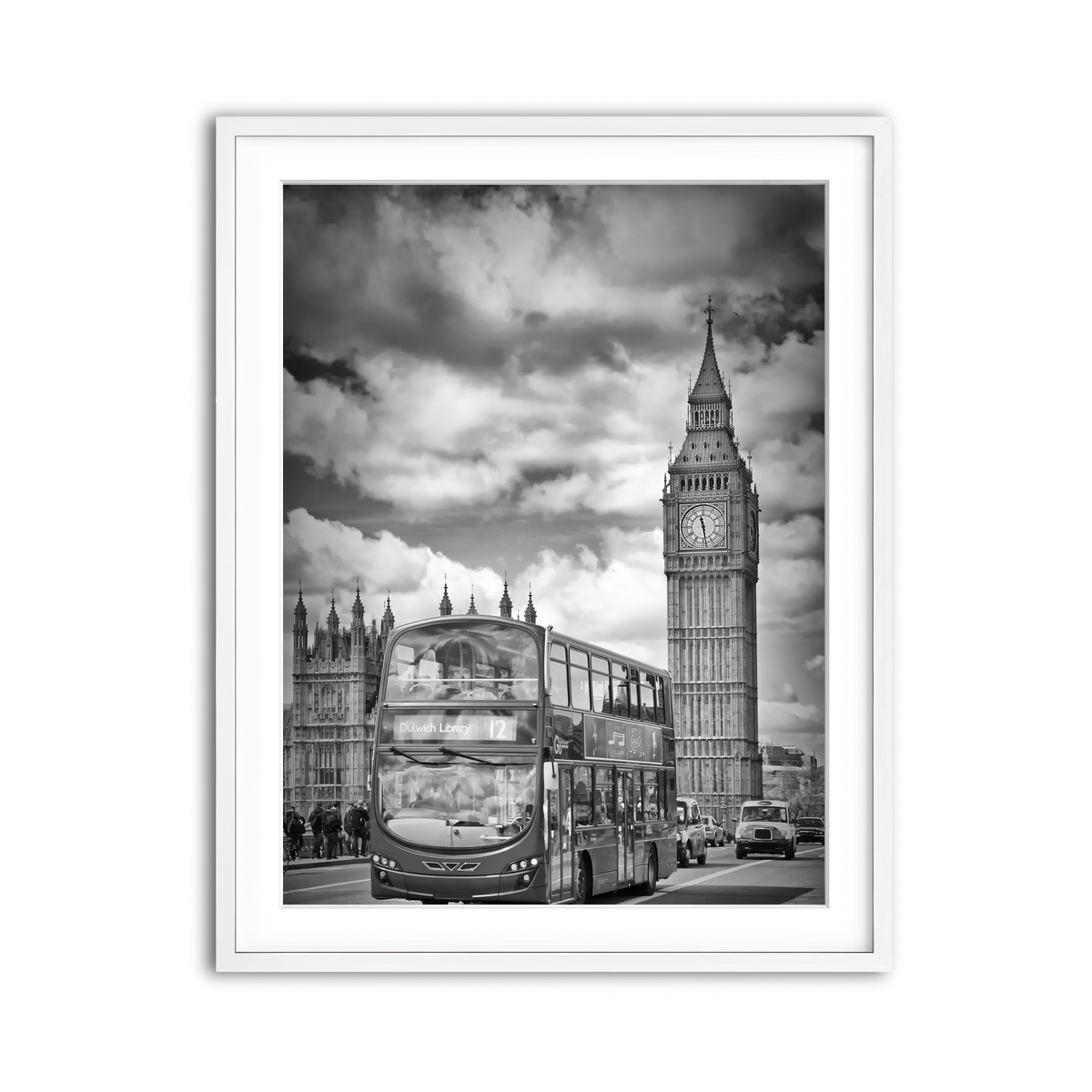Framed Print 3x4 White