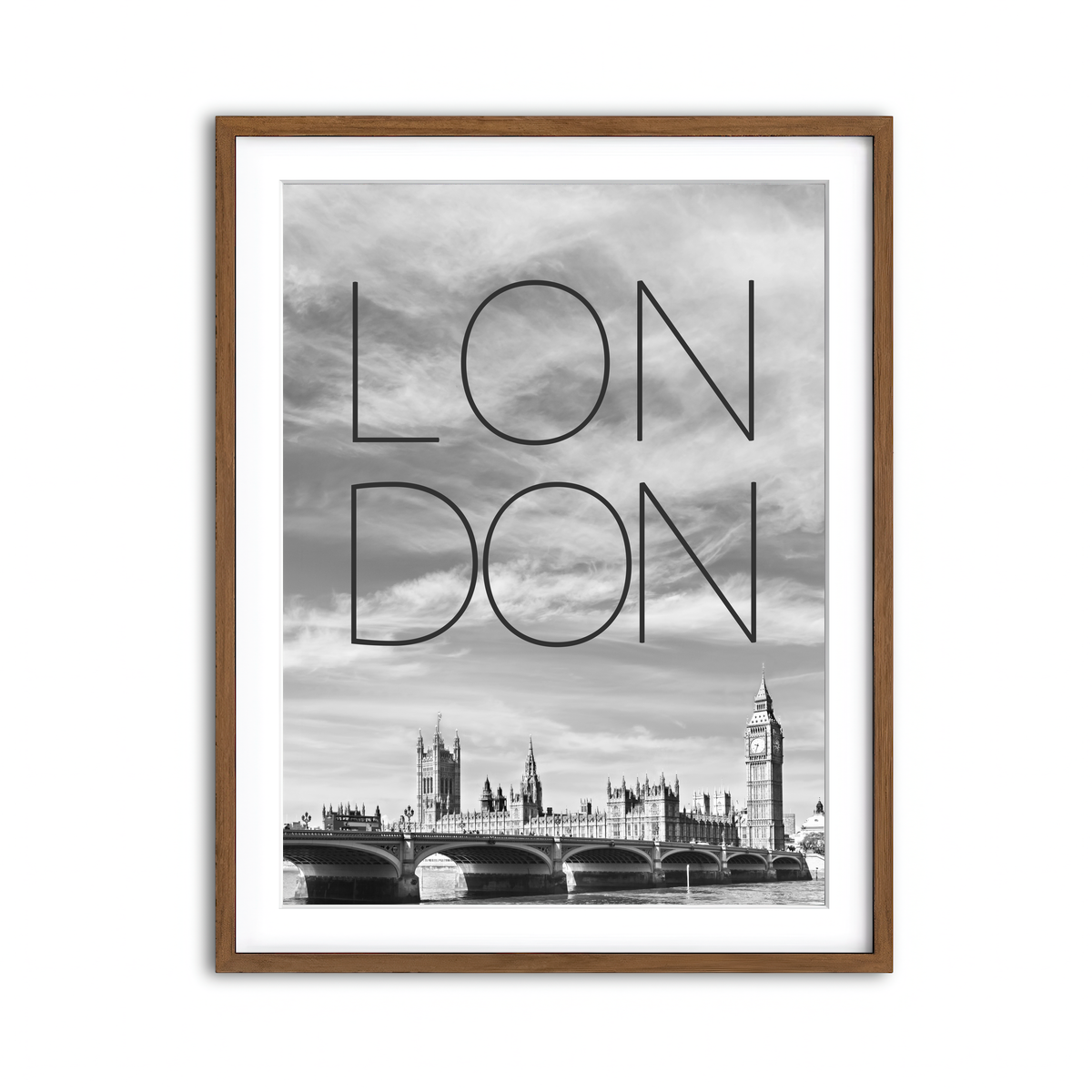 Framed Print 3x4 Walnut