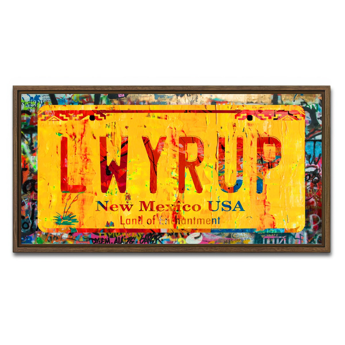 AUTO-MOCKUP WHITE | LWYRUP | 1 Piece | Walnut Framed Canvas | group=2x1