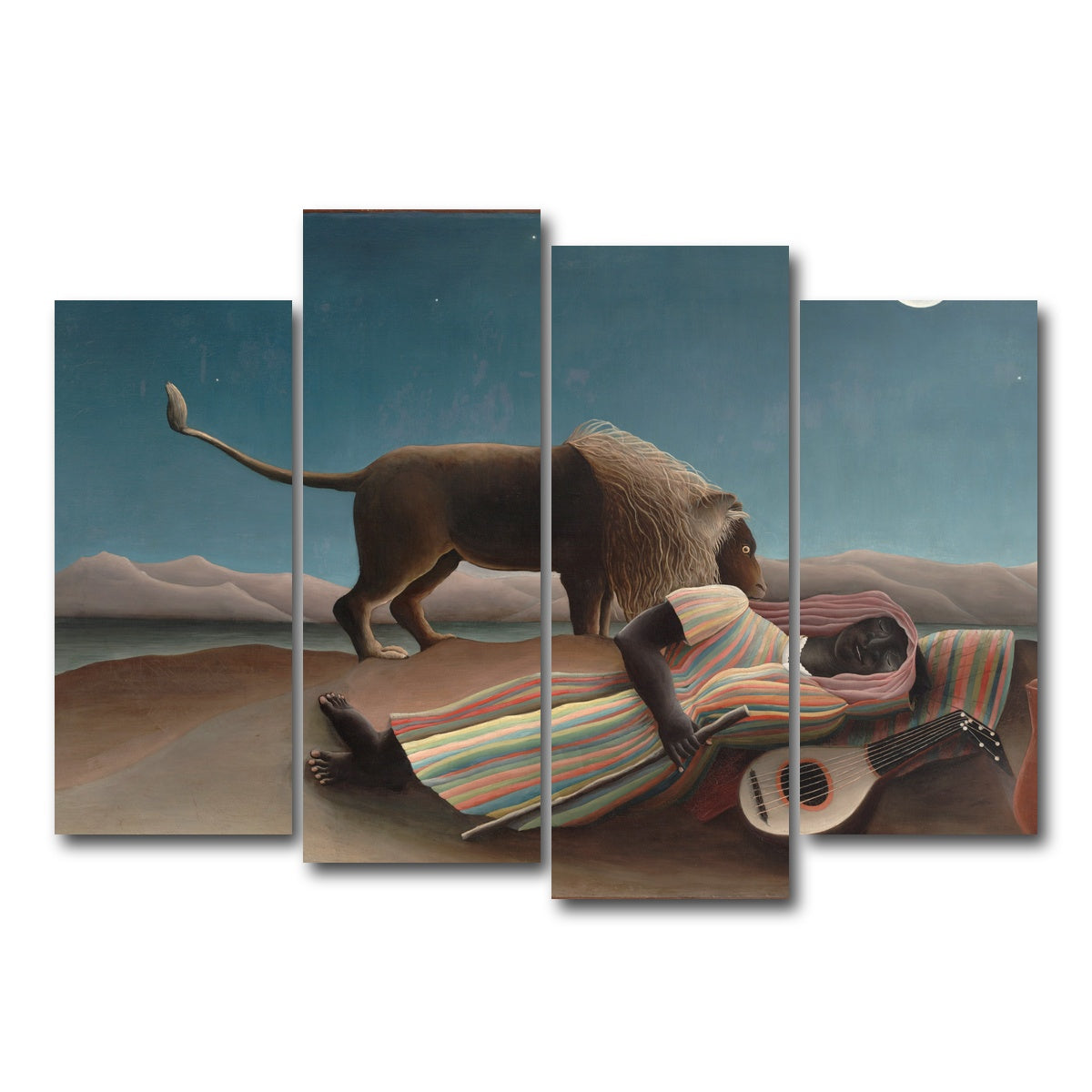 AUTO-MOCKUP WHITE | La Bohemienne endormie | 4 Piece | Gallery Wrap Canvas | group=4_normal