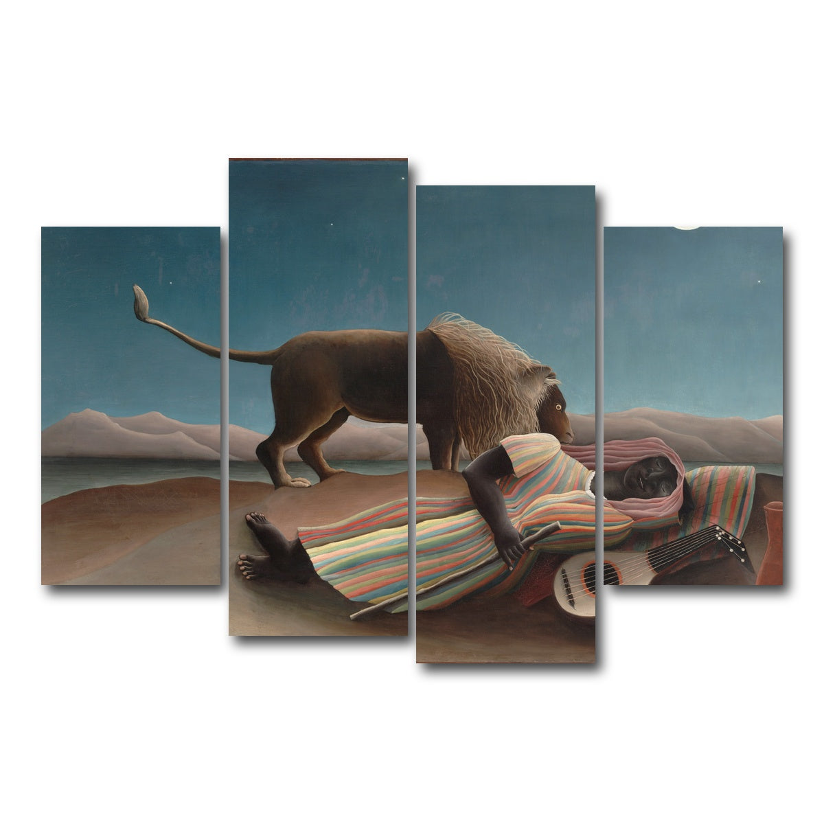 AUTO-MOCKUP WHITE | La Bohemienne endormie | 4 Piece | Gallery Wrap Canvas | group=4_short