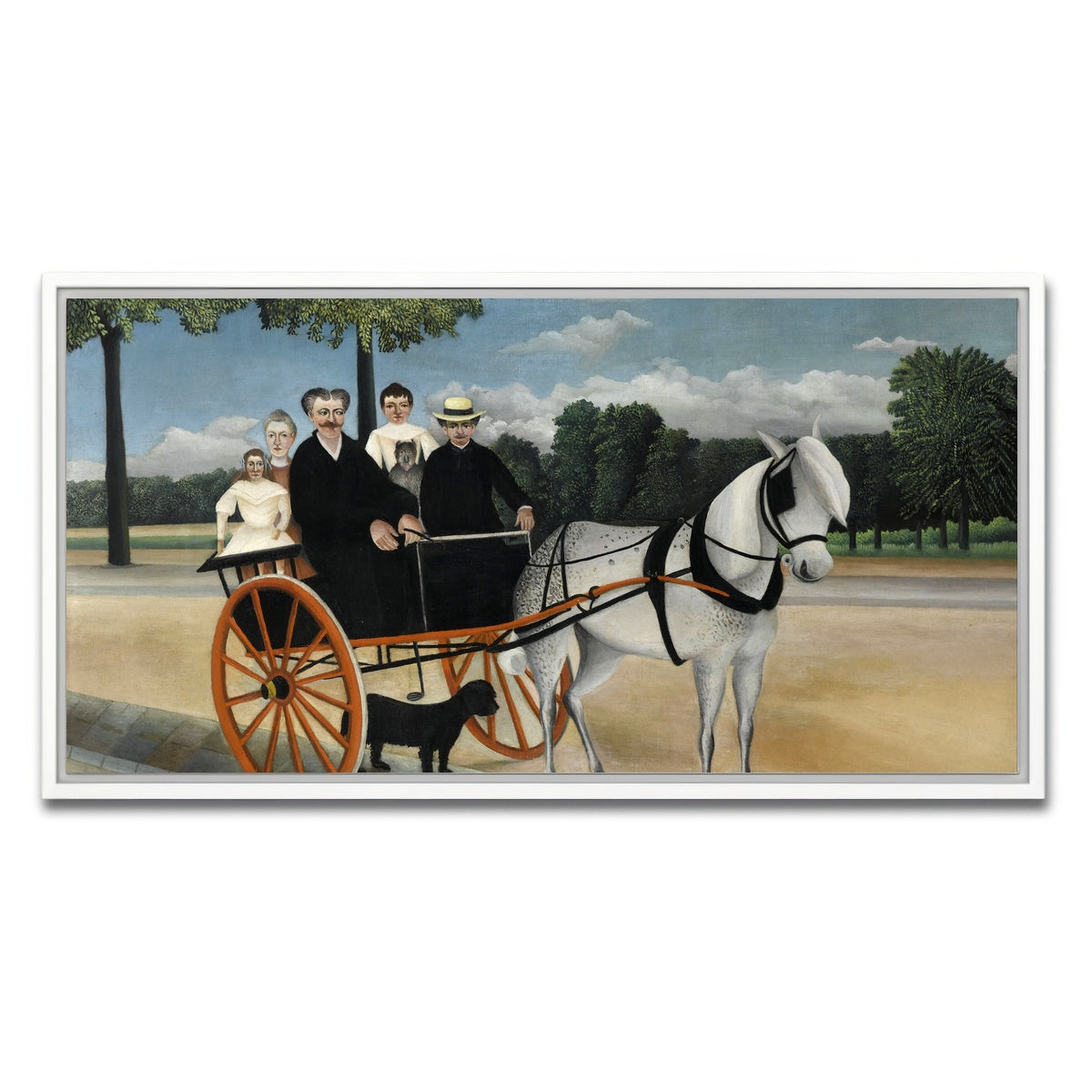 AUTO-MOCKUP WHITE | La Carriole du pere Junier | 1 Piece | White Framed Canvas | group=2x1