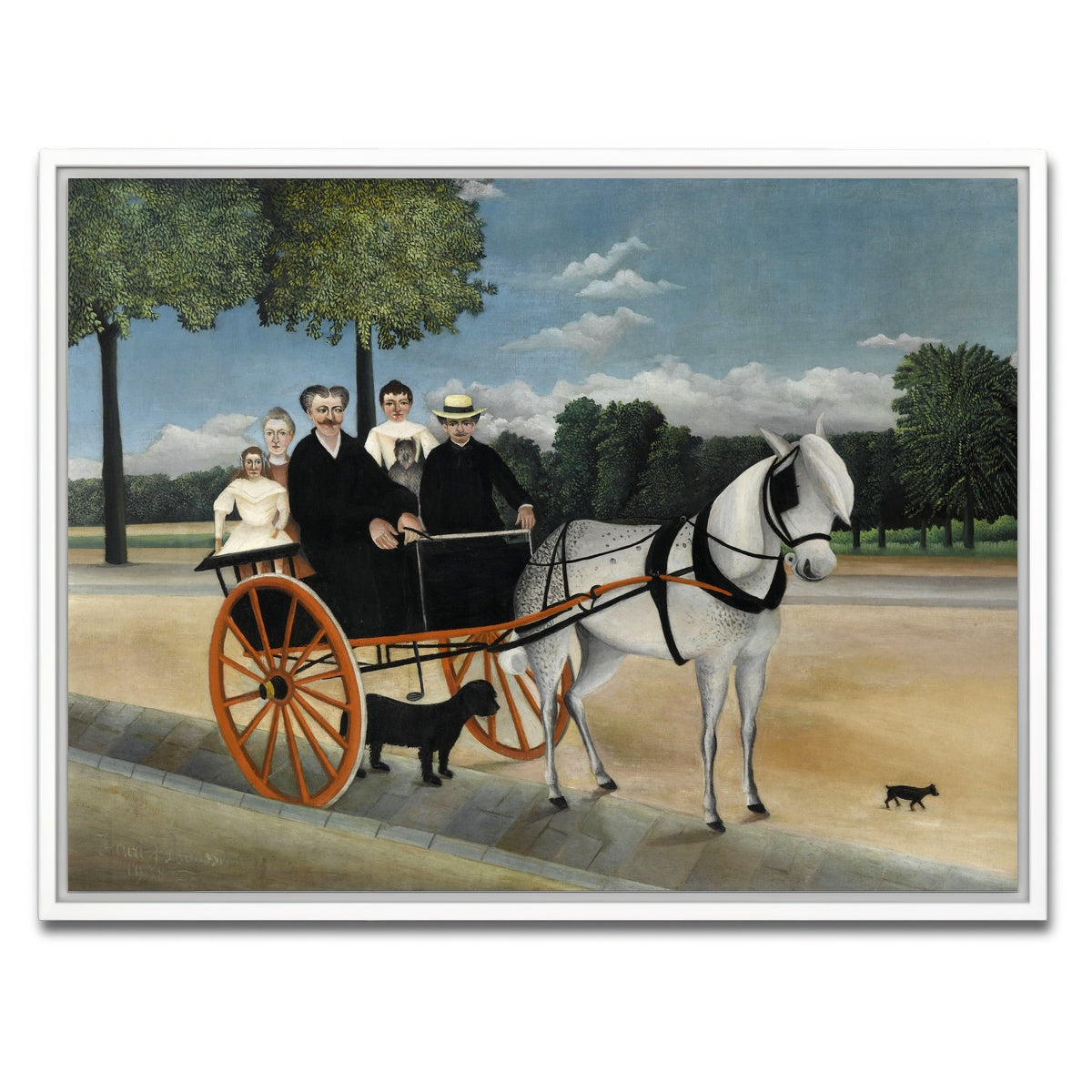 AUTO-MOCKUP WHITE | La Carriole du pere Junier | 1 Piece | White Framed Canvas | group=4x3