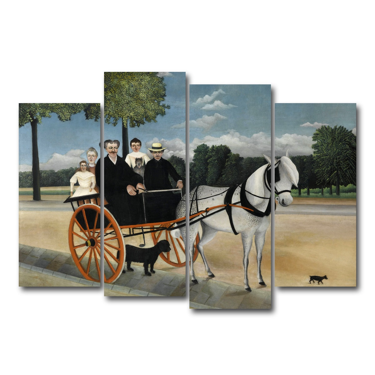 AUTO-MOCKUP WHITE | La Carriole du pere Junier | 4 Piece | Gallery Wrap Canvas | group=4_normal