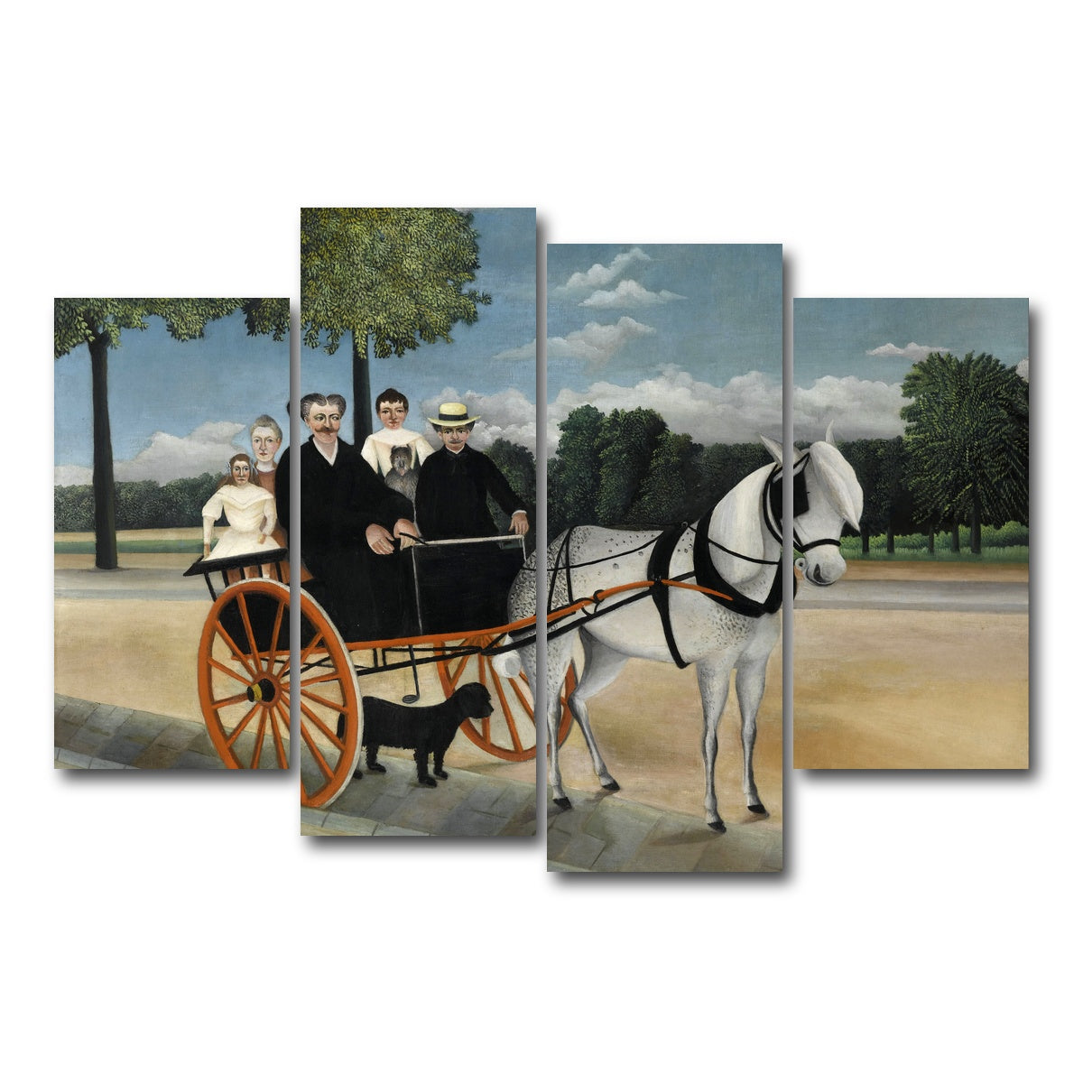 AUTO-MOCKUP WHITE | La Carriole du pere Junier | 4 Piece | Gallery Wrap Canvas | group=4_short