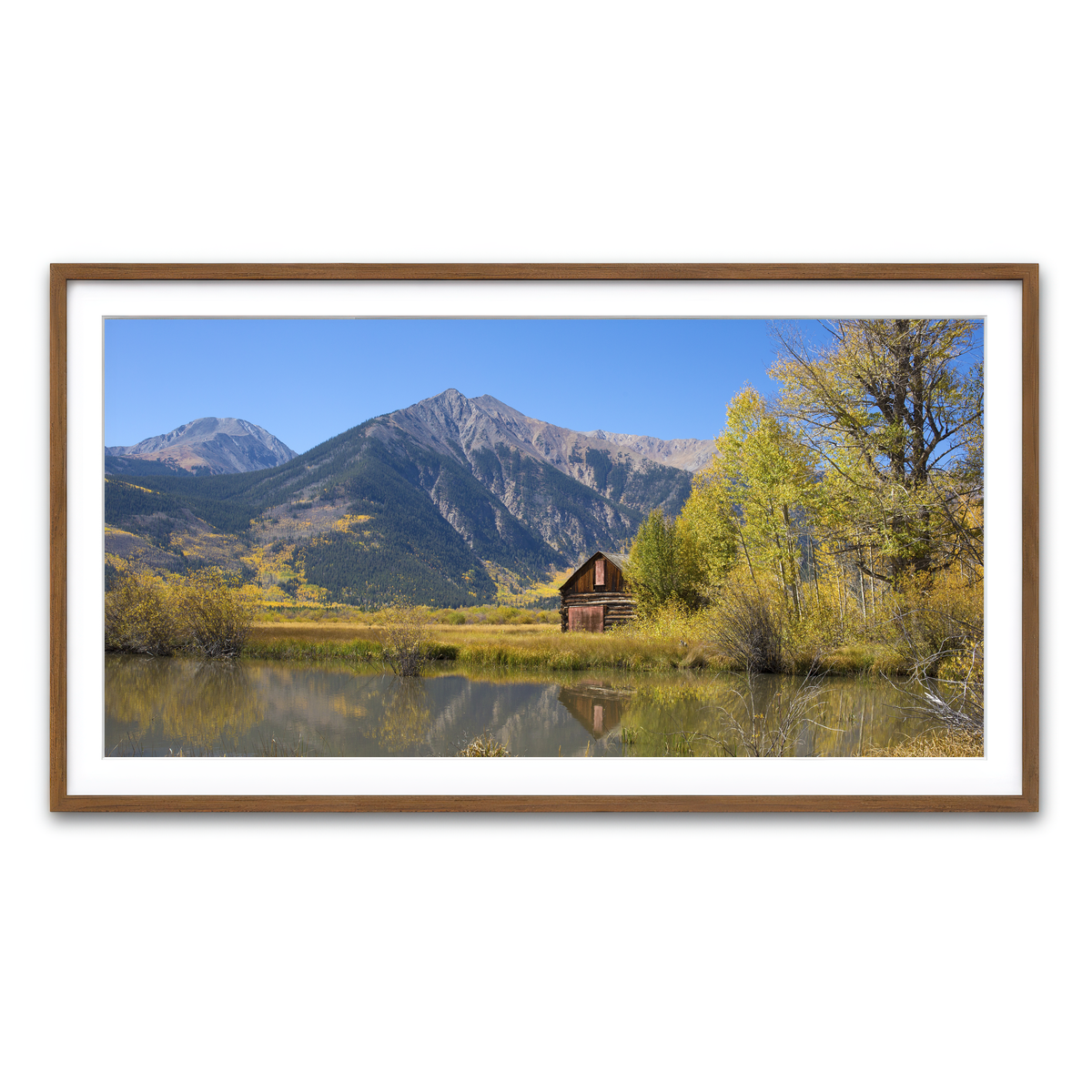 Framed Print 2x1 Walnut