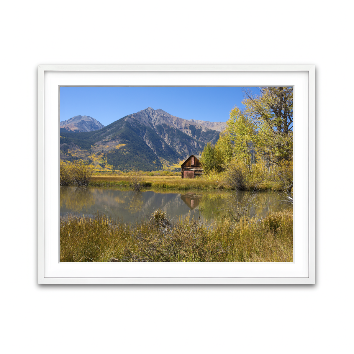 Framed Print 4x3 White