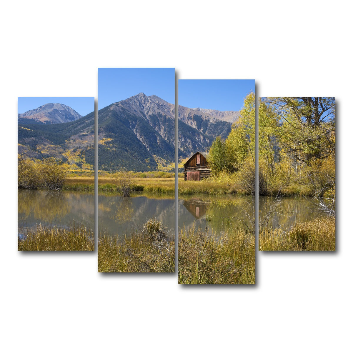 AUTO-MOCKUP WHITE | La Plata Peak | 4 Piece | Gallery Wrap Canvas | group=4_short