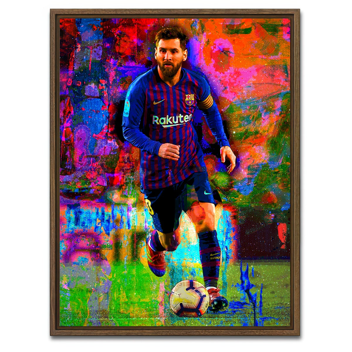 AUTO-MOCKUP WHITE | La Pulga | 1 Piece | Walnut Framed Canvas | group=3x4