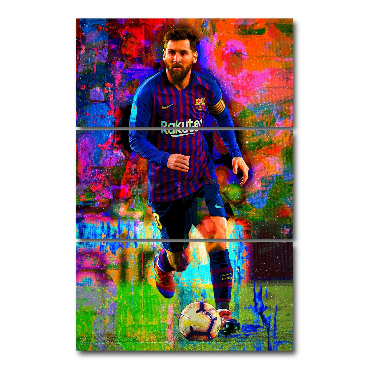 AUTO-MOCKUP WHITE | La Pulga | 3 Piece | Gallery Wrap Canvas | group=12x24_stacked