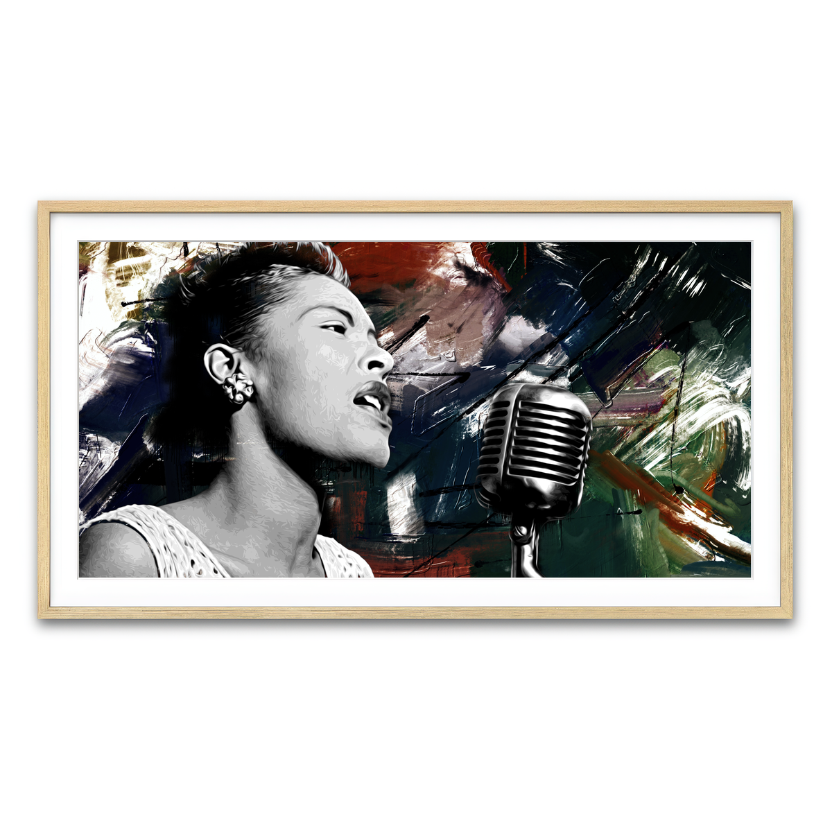 Framed Print 2x1 Natural