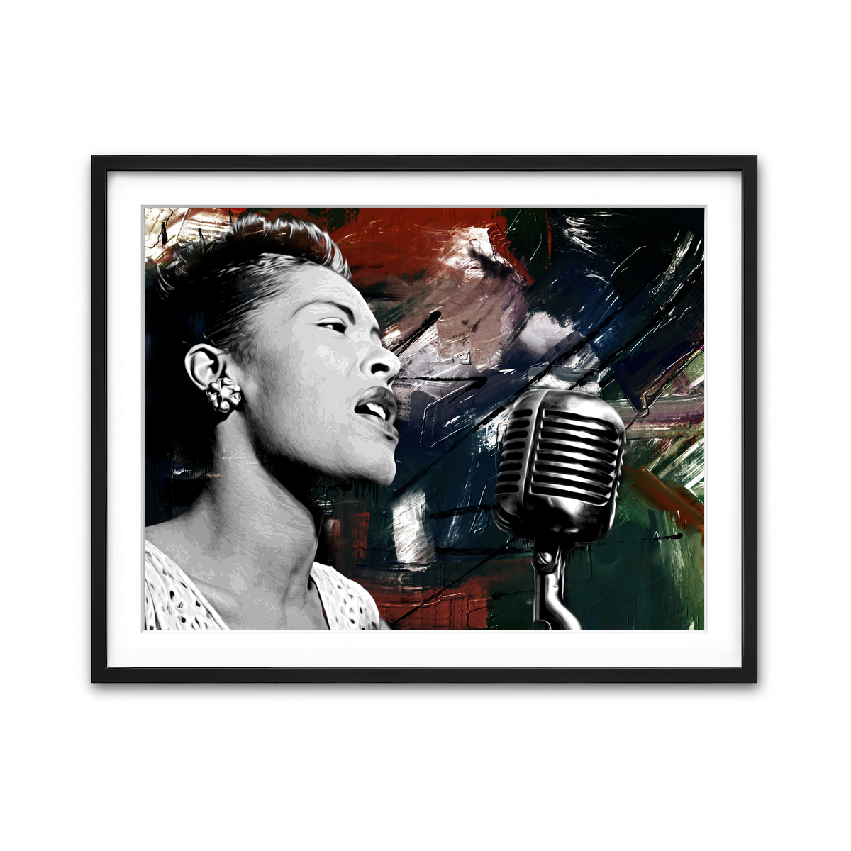 Framed Print 4x3 Black