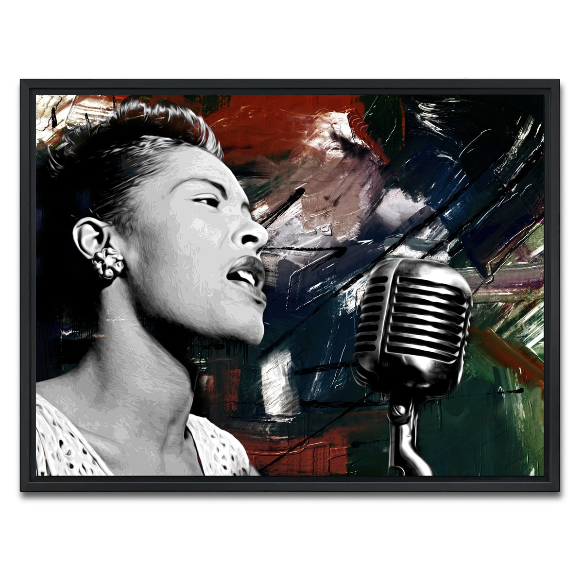 AUTO-MOCKUP WHITE | Lady Day | 1 Piece | Black Framed Canvas | group=4x3