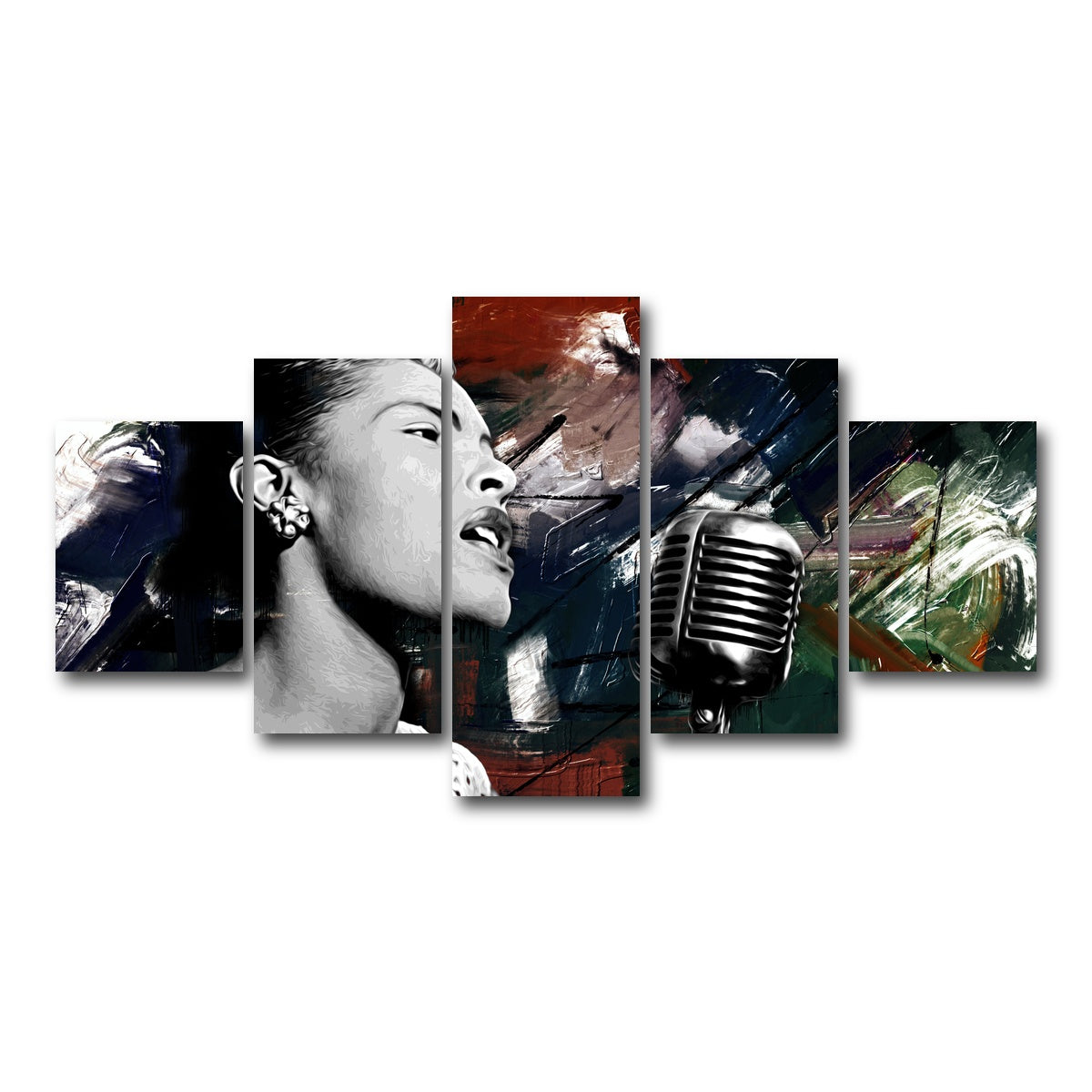 AUTO-MOCKUP WHITE | Lady Day | 5 Piece | Gallery Wrap Canvas | group=5_short