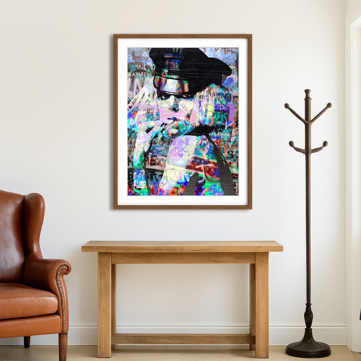 AUTO-MOCKUP ROOM | Lady Gaga Heavy Graffiti Wall Art