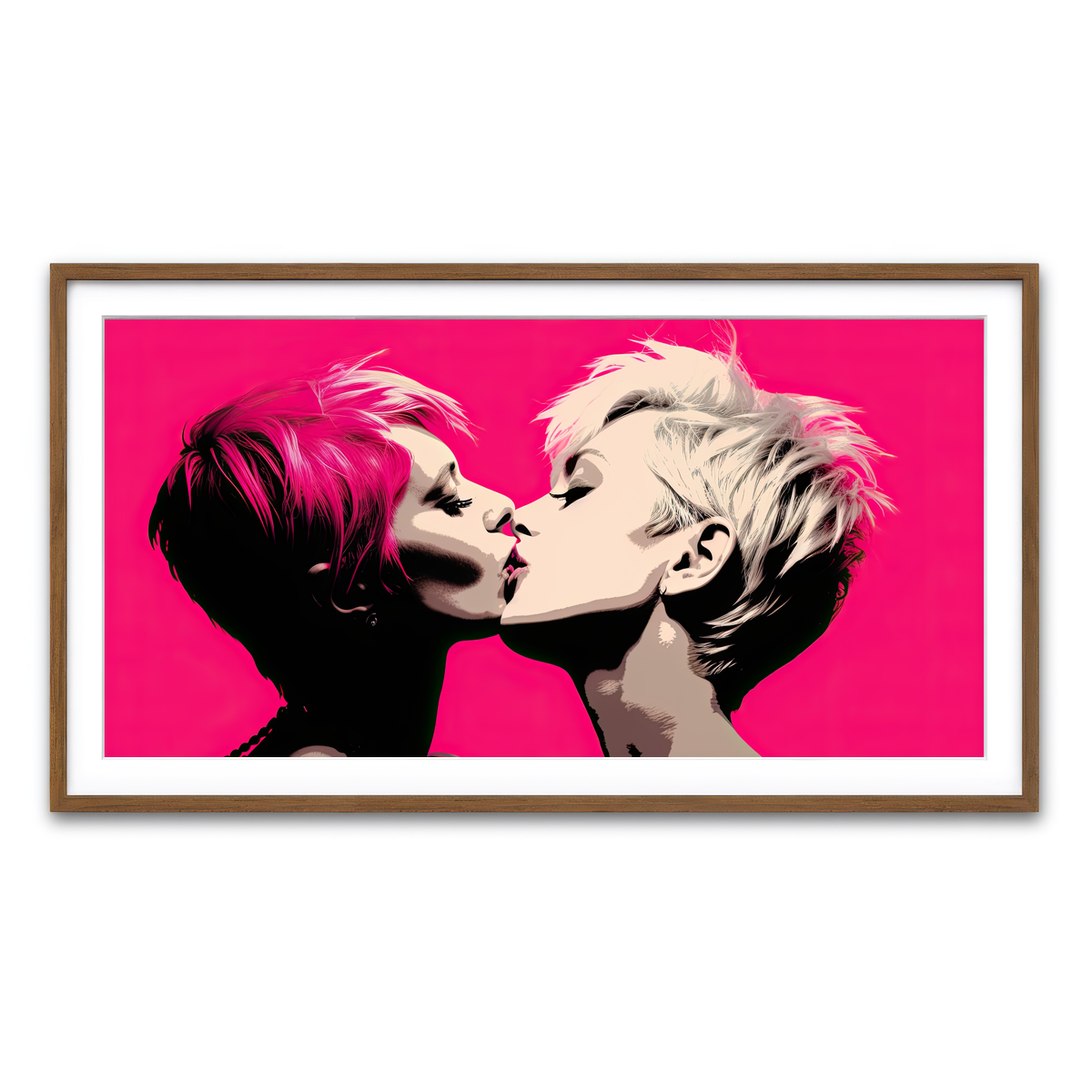 Framed Print 2x1 Walnut