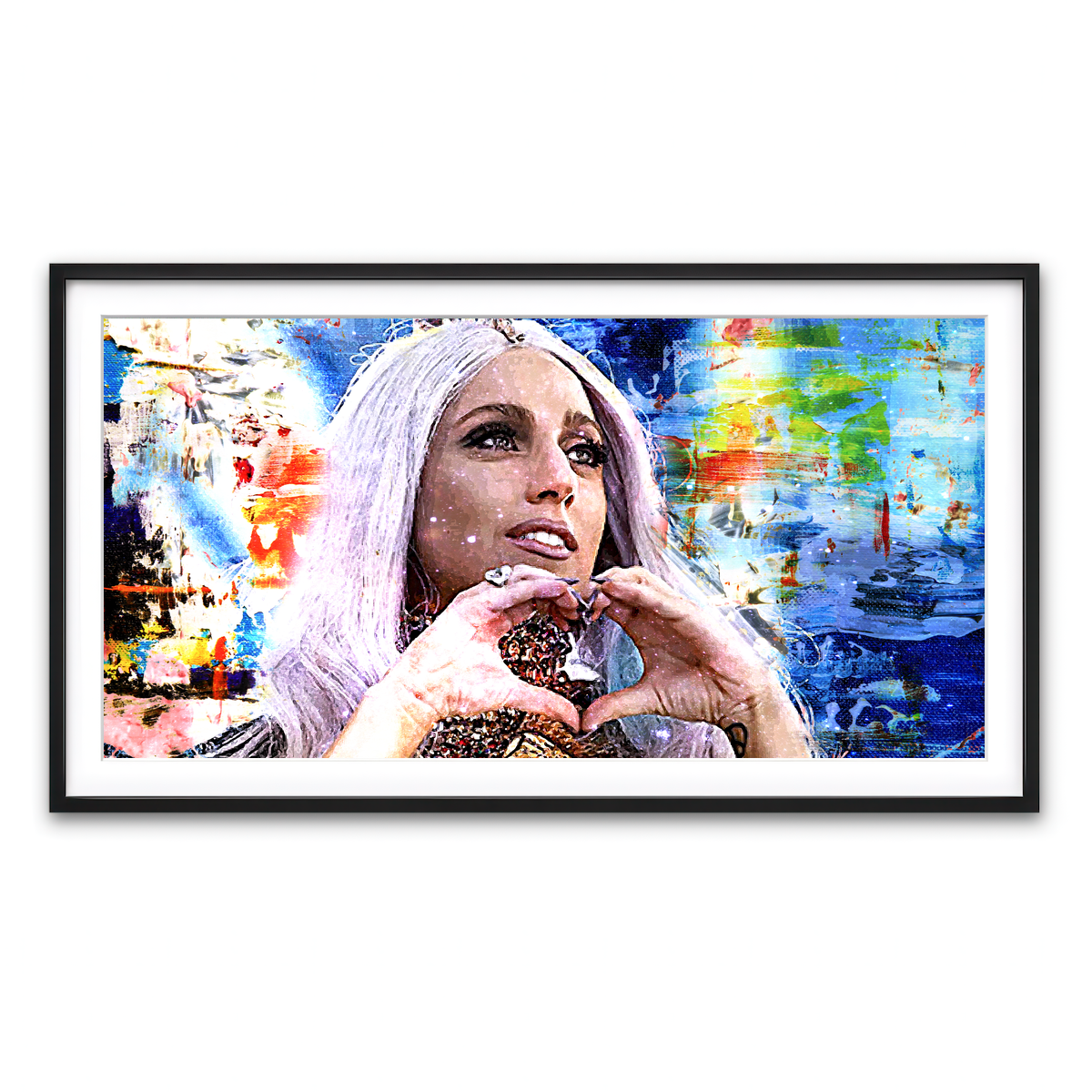 Framed Print 2x1 Black