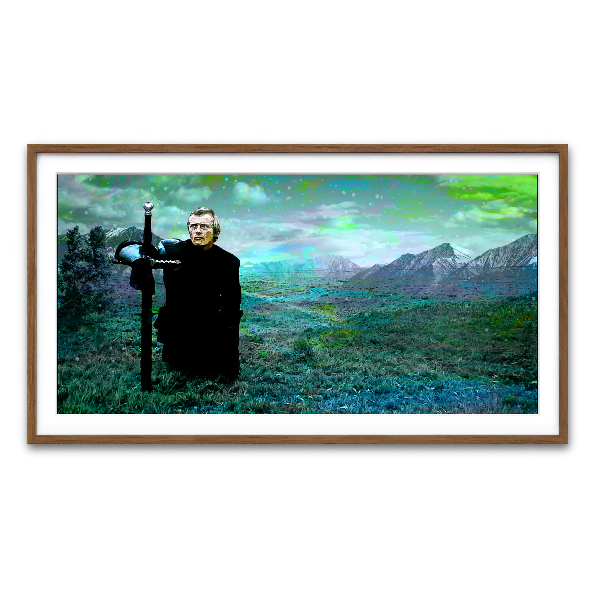 Framed Print 2x1 Walnut