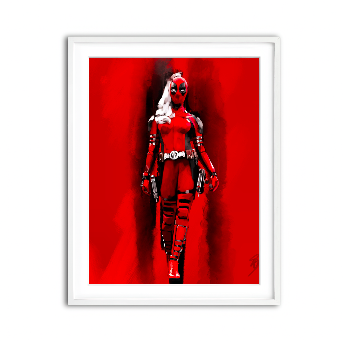 Framed Print 3x4 White