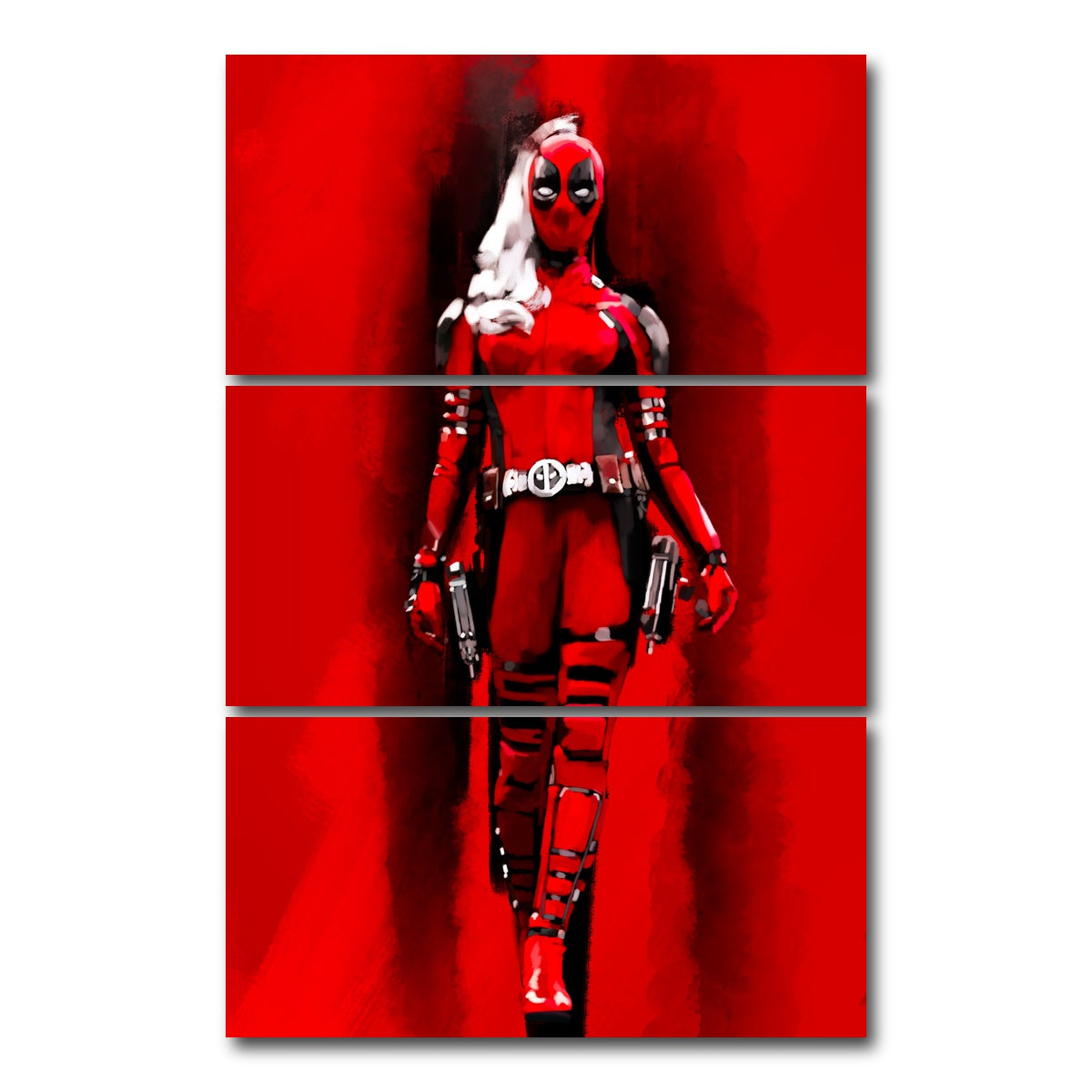 AUTO-MOCKUP WHITE | Ladypool | 3 Piece | Gallery Wrap Canvas | group=12x24_stacked