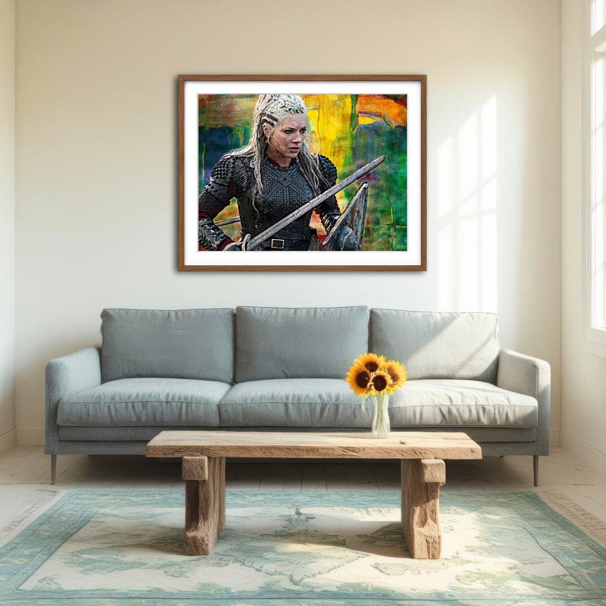 AUTO-MOCKUP ROOM | Lagertha Wall Art