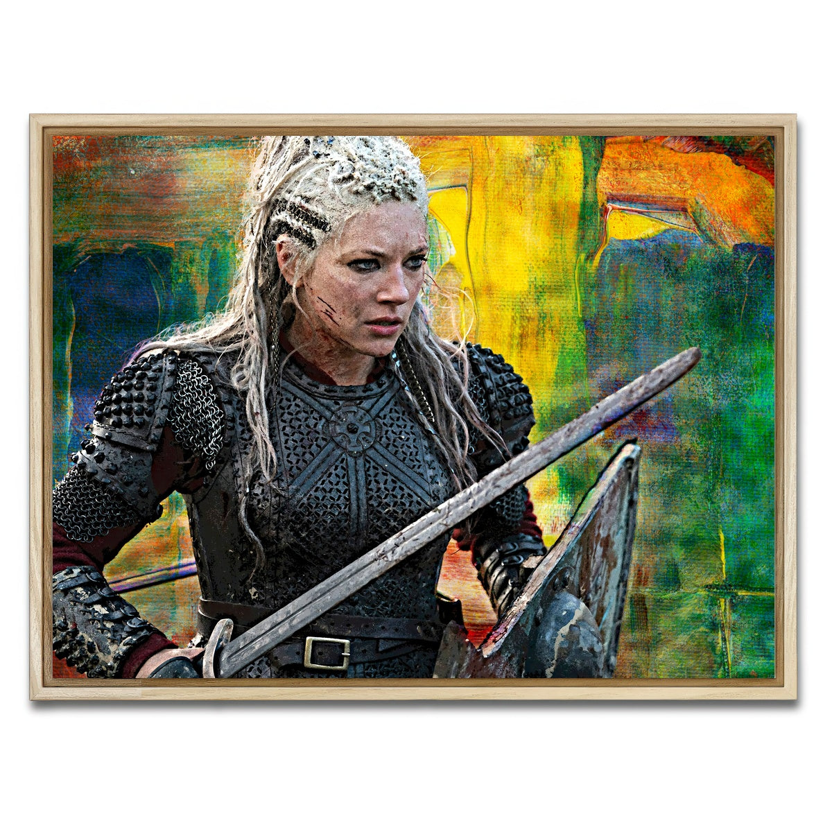 AUTO-MOCKUP WHITE | Lagertha | 1 Piece | Natural Framed Canvas | group=4x3