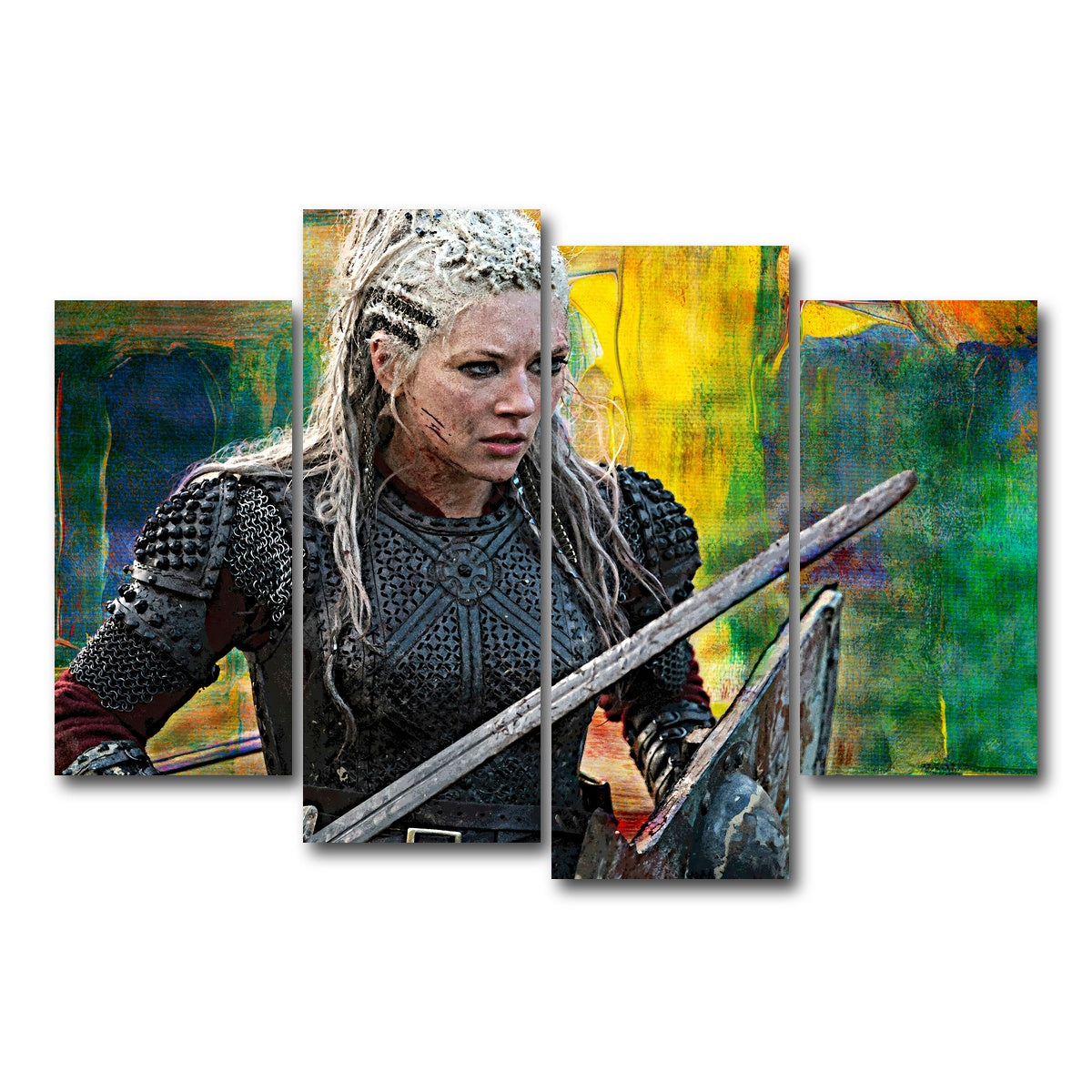 AUTO-MOCKUP WHITE | Lagertha | 4 Piece | Gallery Wrap Canvas | group=4_short