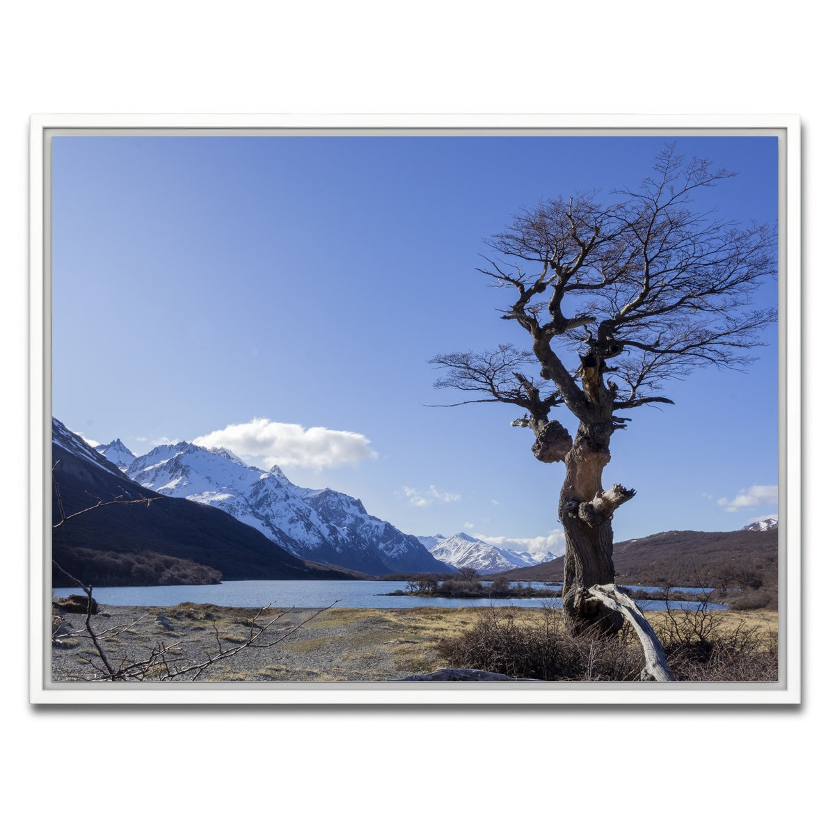 AUTO-MOCKUP WHITE | Laguna Hija - El Chalten | 1 Piece | White Framed Canvas | group=4x3