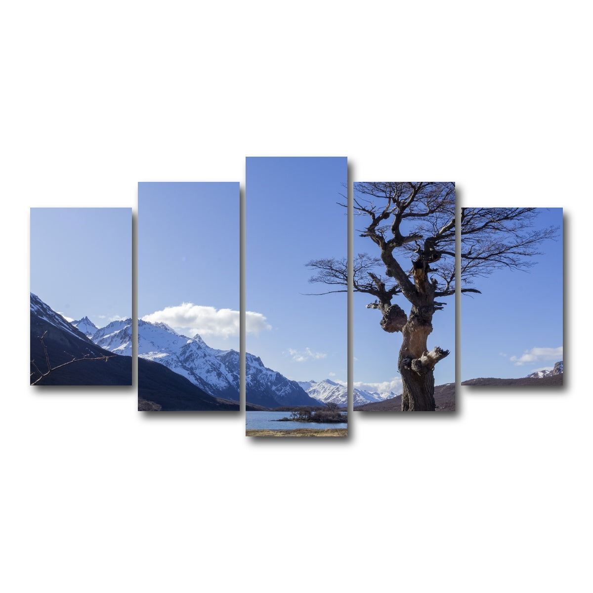 AUTO-MOCKUP WHITE | Laguna Hija - El Chalten | 5 Piece | Gallery Wrap Canvas | group=5_normal