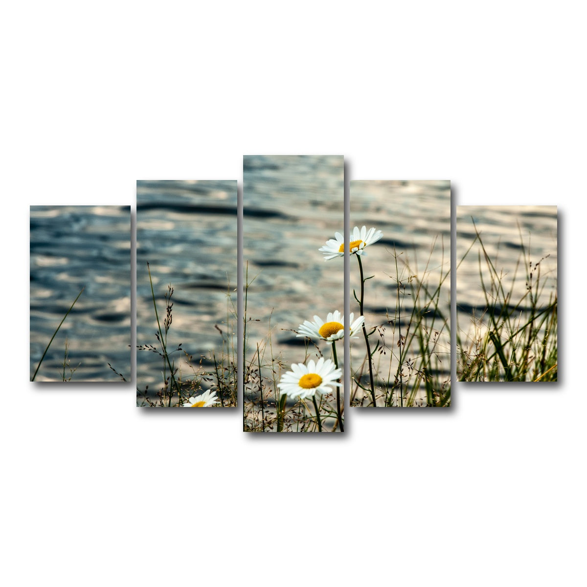 AUTO-MOCKUP WHITE | Lake Flowers | 5 Piece | Gallery Wrap Canvas | group=5_normal