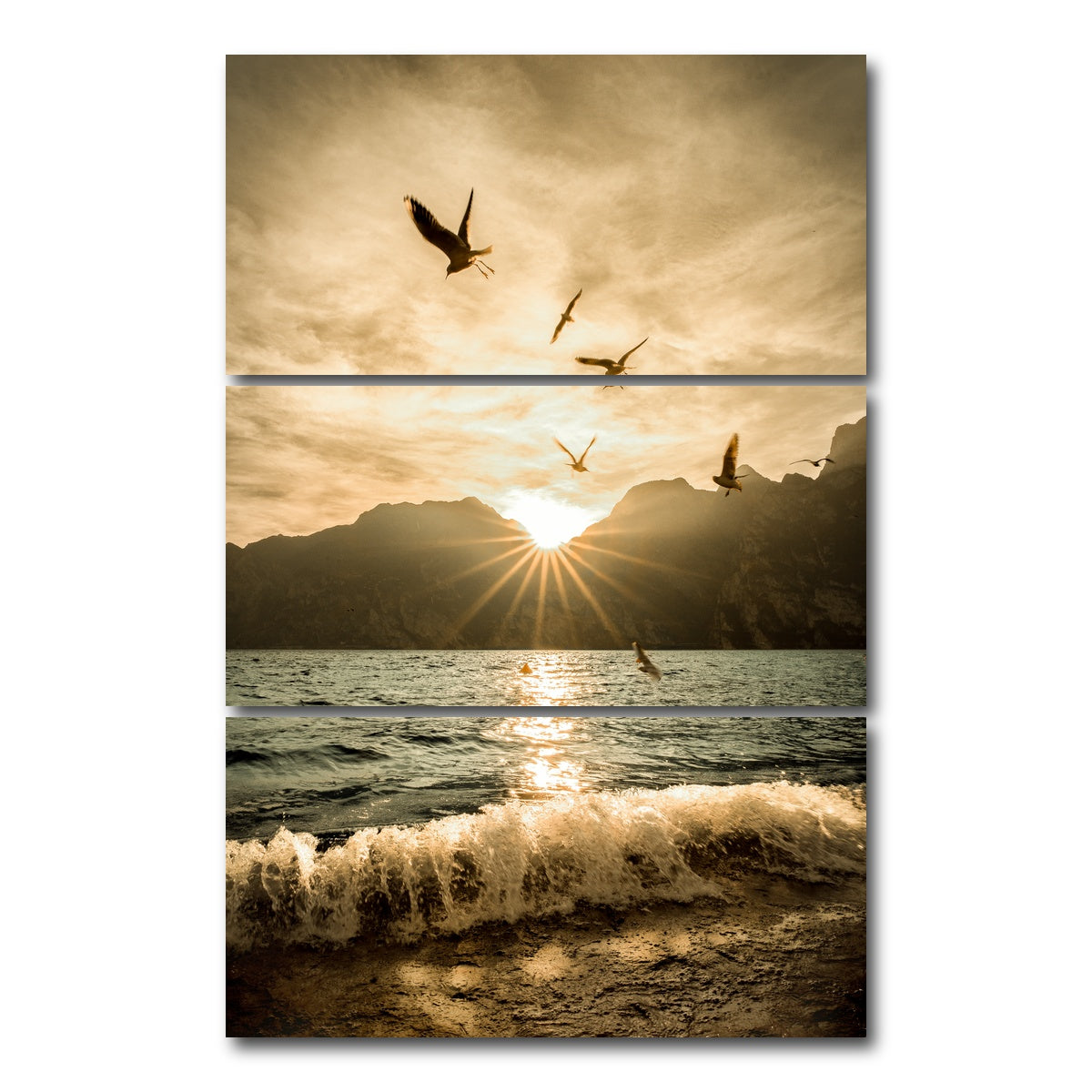 AUTO-MOCKUP WHITE | Lake Garda | 3 Piece | Gallery Wrap Canvas | group=12x24_stacked