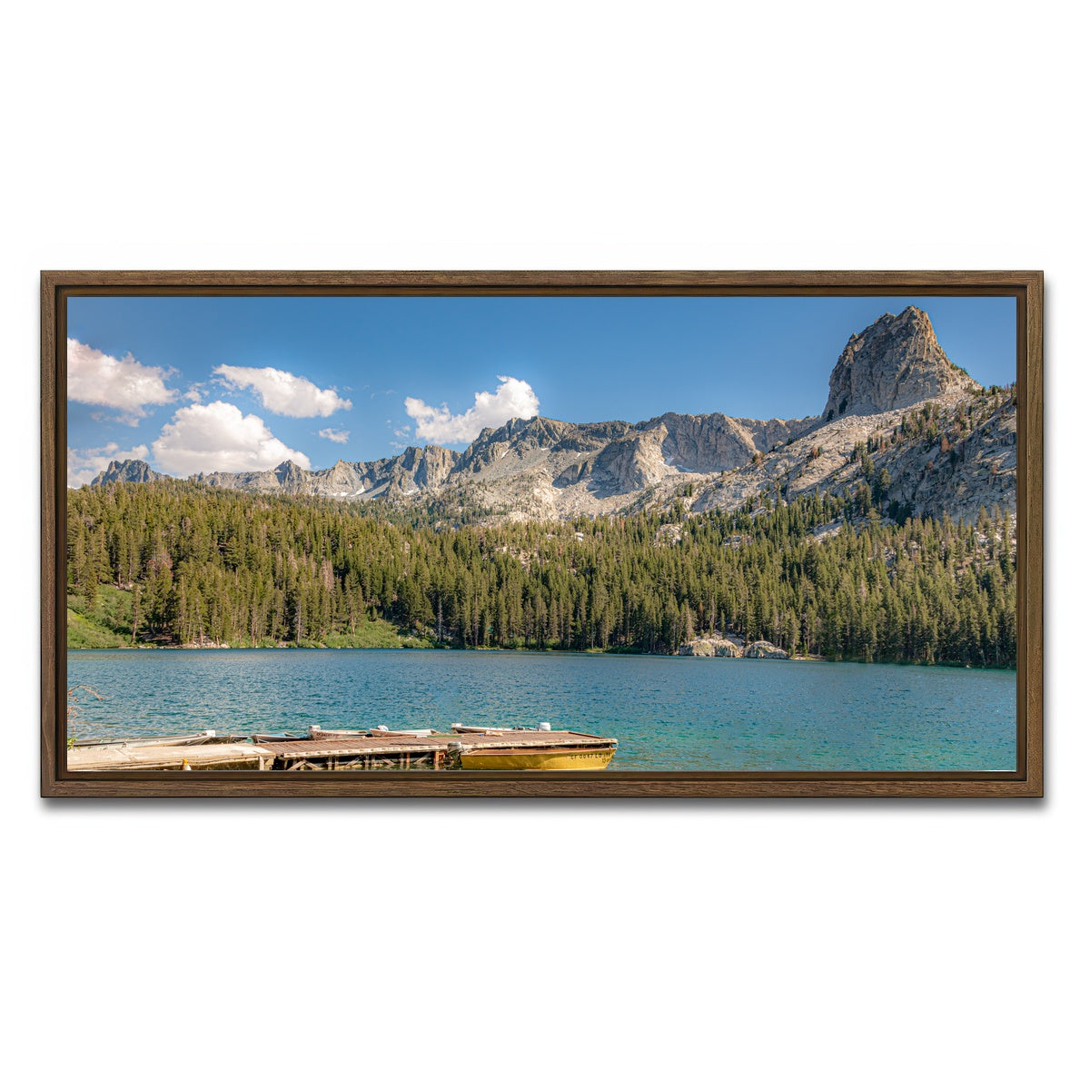 AUTO-MOCKUP WHITE | Lake George | 1 Piece | Walnut Framed Canvas | group=2x1