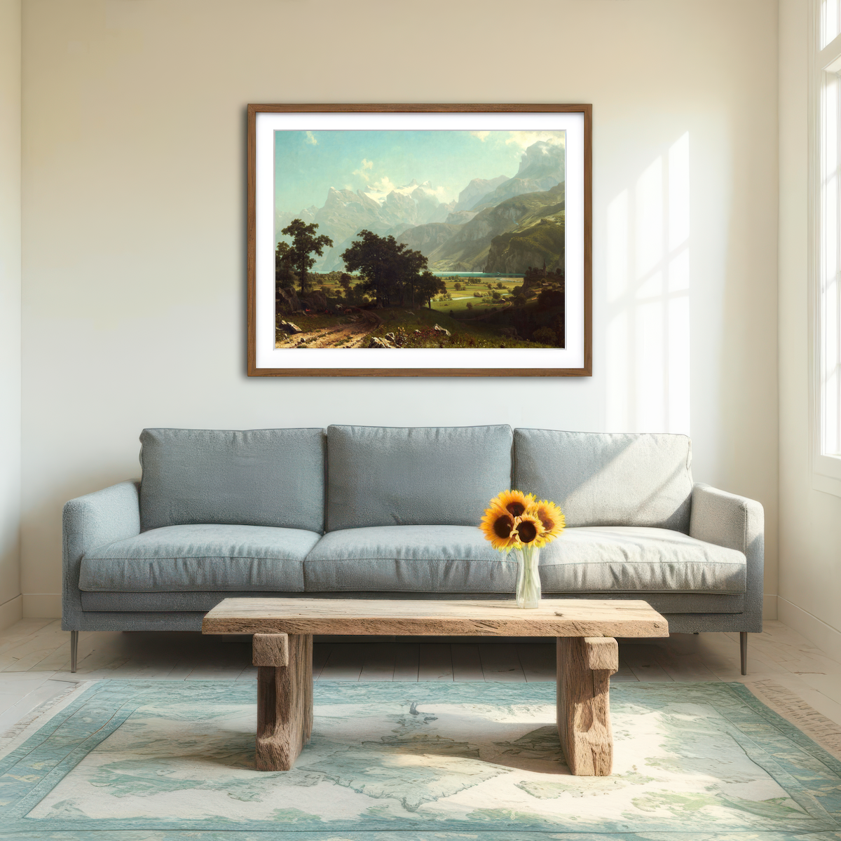AUTO-MOCKUP ROOM | Lake Lucerne Wall Art
