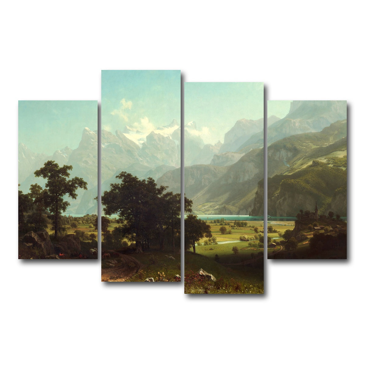 AUTO-MOCKUP WHITE | Lake Lucerne | 4 Piece | Gallery Wrap Canvas | group=4_short