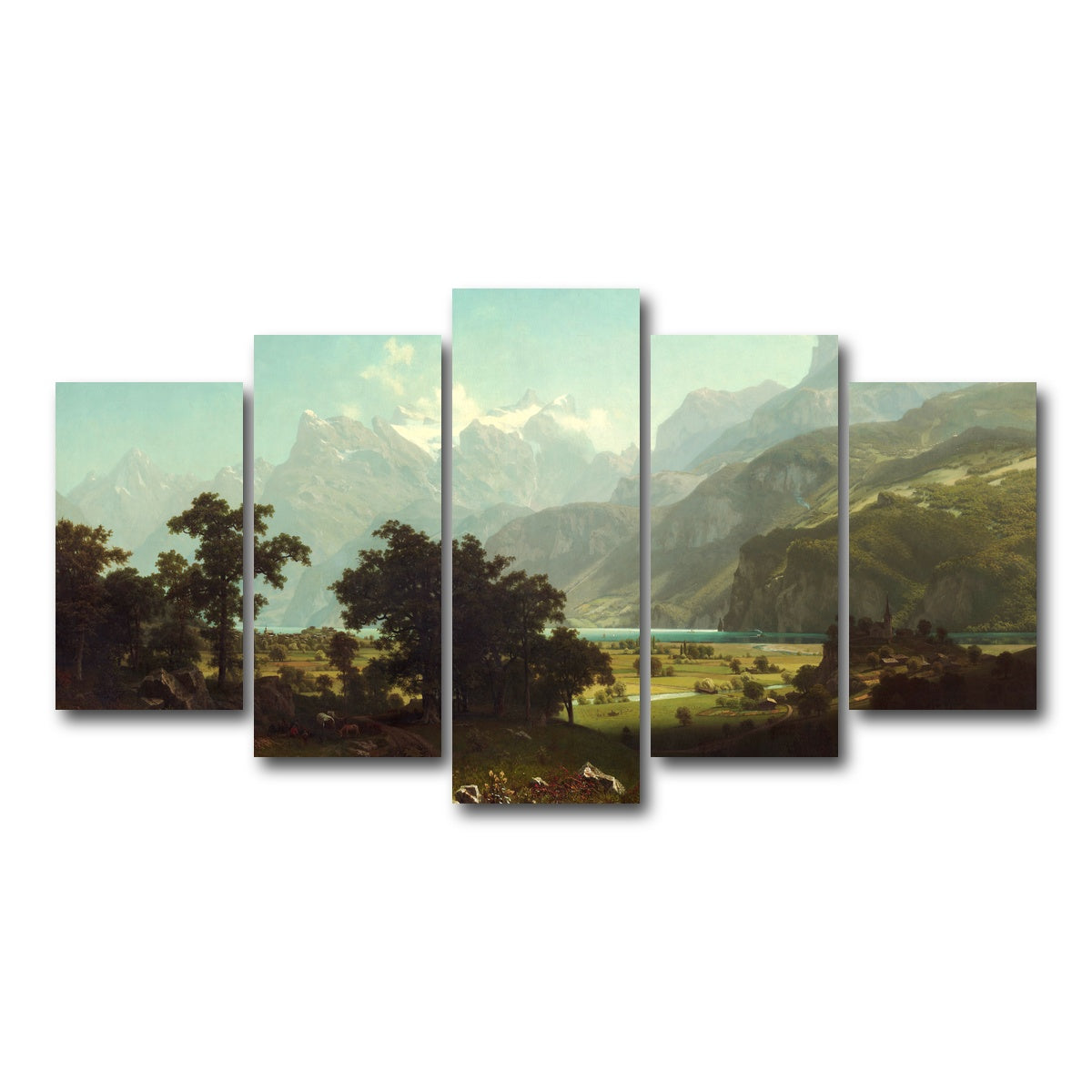 AUTO-MOCKUP WHITE | Lake Lucerne | 5 Piece | Gallery Wrap Canvas | group=5_normal